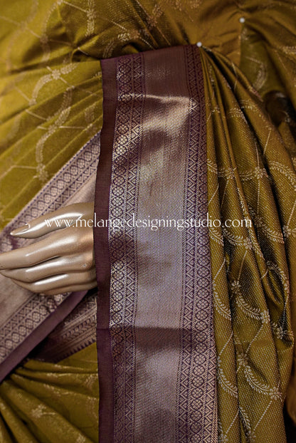 Semi Brocade Saree MDS0133