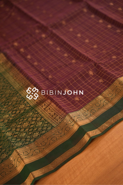 Silk Saree For Women Wine Maroon BJ2381
