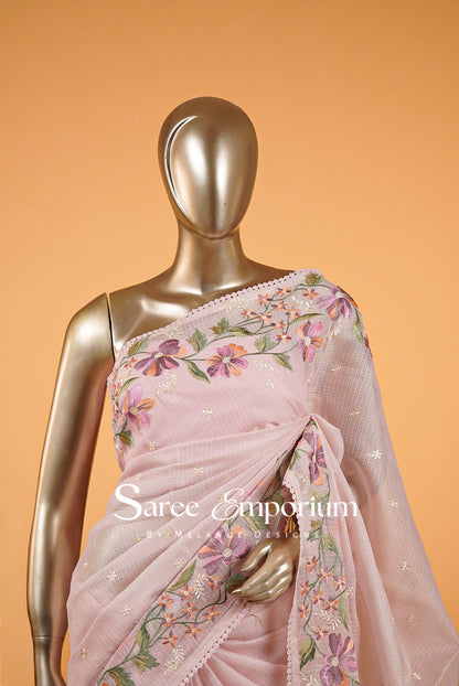 Cotta Embroidery Saree MDS0029