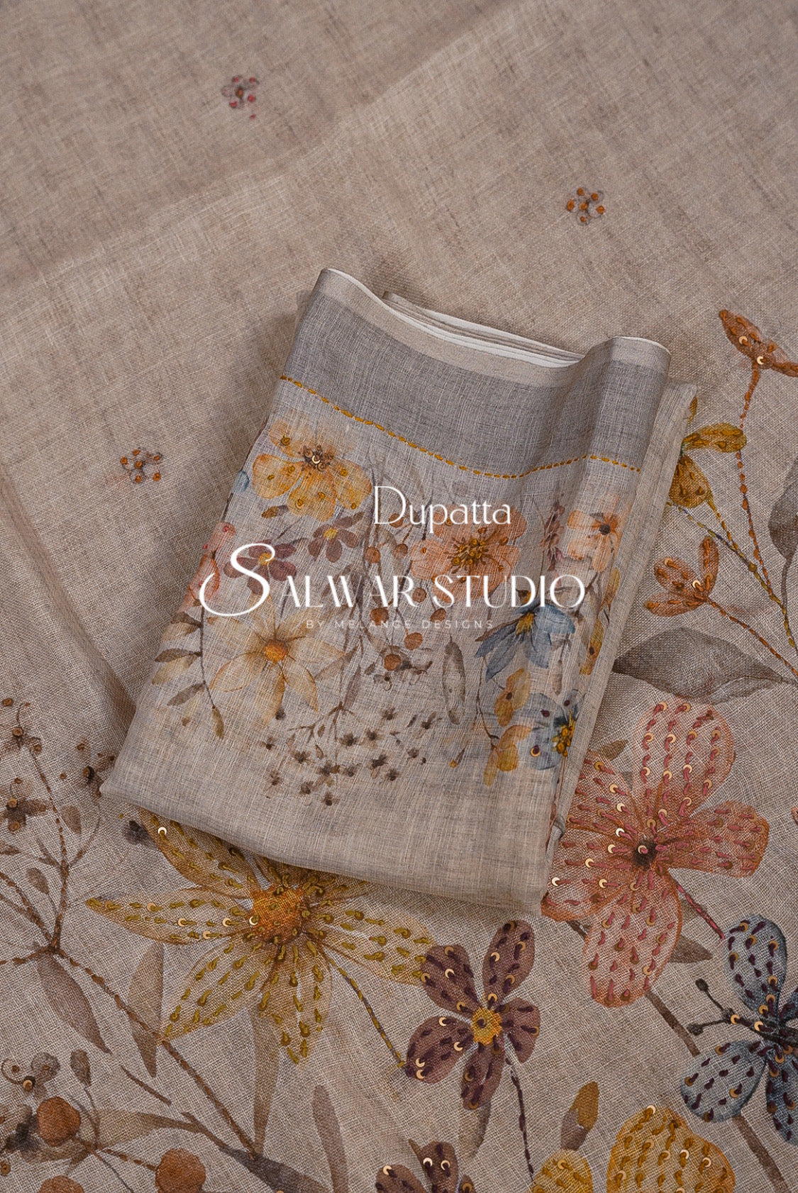 Art Linen Embroidery Unstitched Salwar Suits AC0066