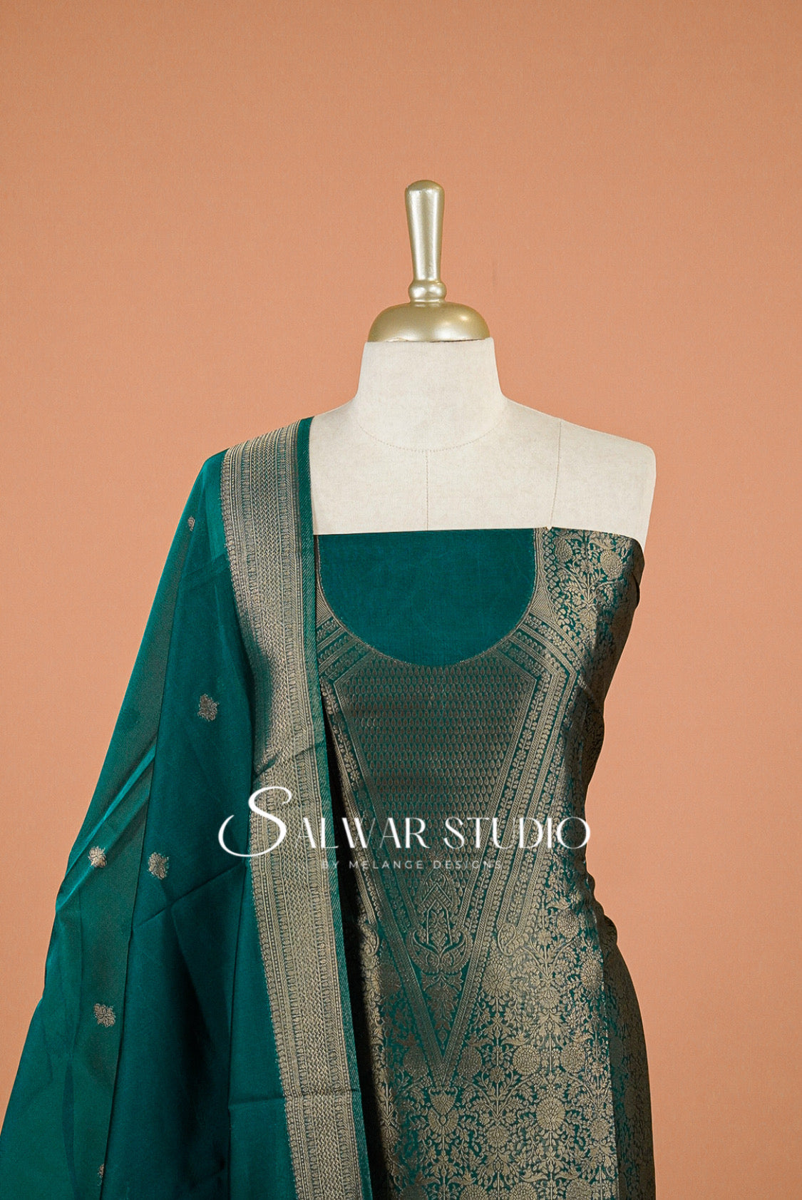 Silk Banarasi Unstitched Salwar Suits AC0126