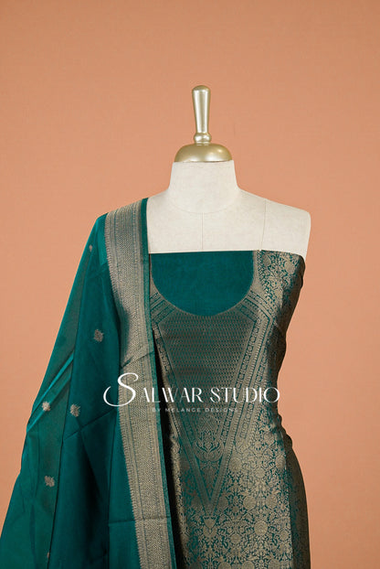Silk Banarasi Unstitched Salwar Suits AC0126