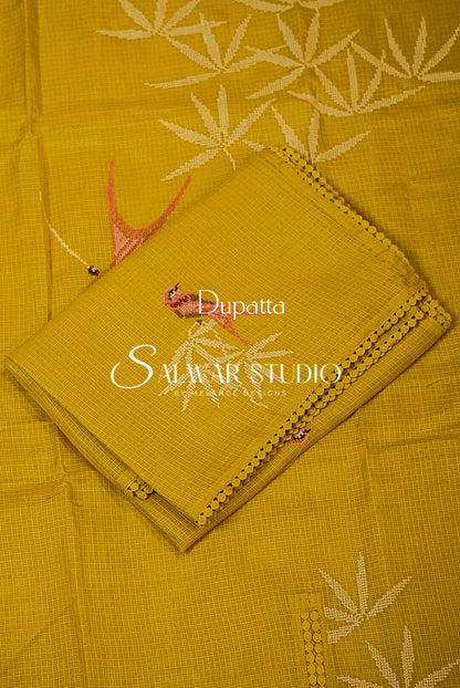 Cotta Embroidery Unstitched Salwar Suits AC00100
