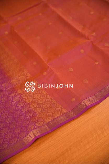 Silk Saree For Women Coral Pink BJ2405