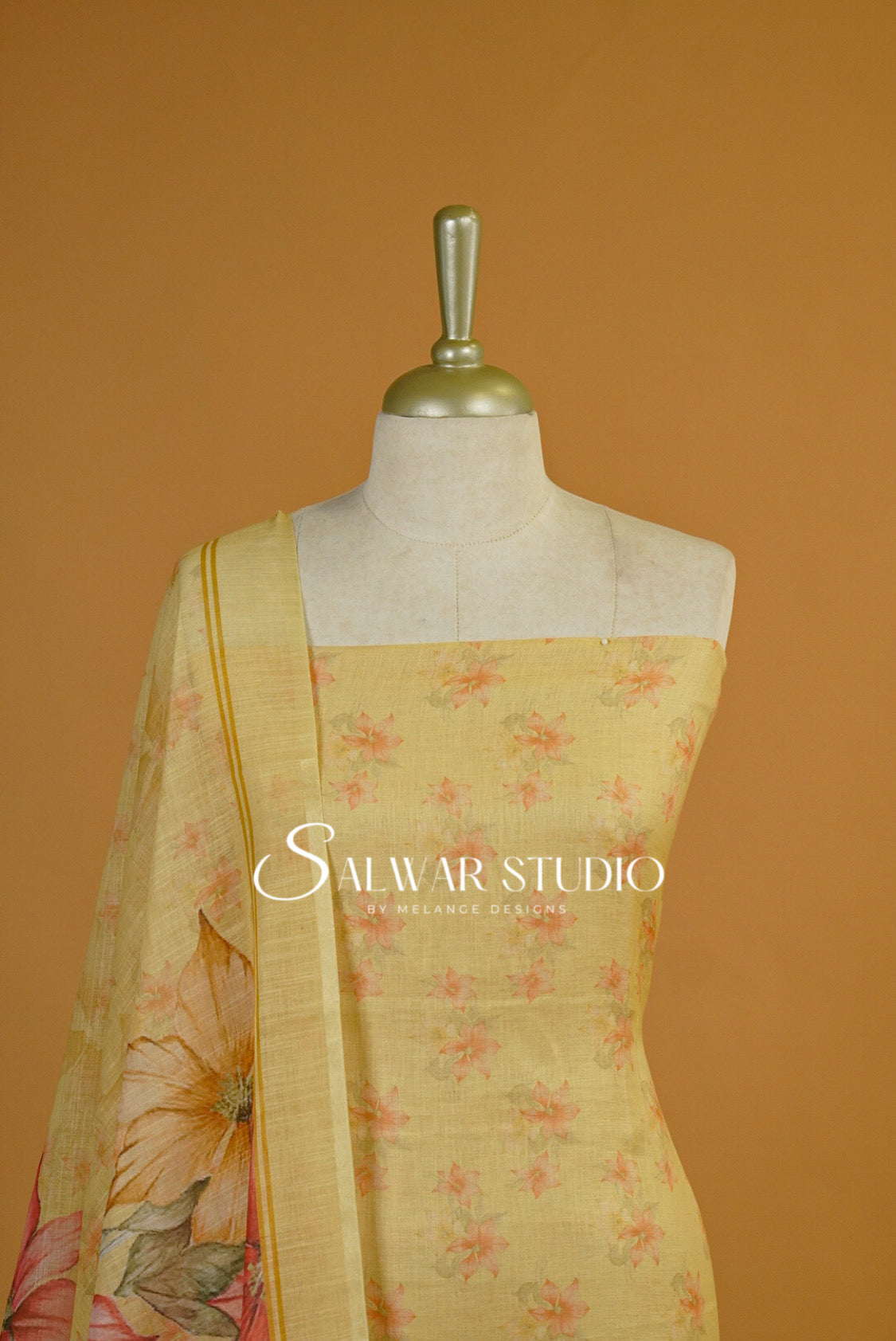 Linen Embroidery Unstitched Salwar Suits AC0139