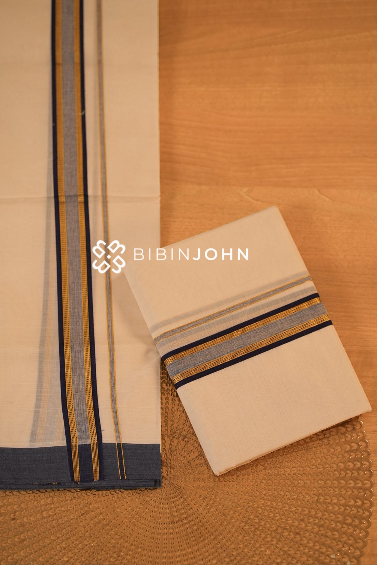 Cotton Dhoti For Men Off White BJ2322
