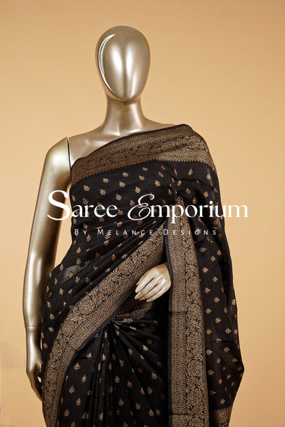 Semi Silk Banarasi Saree MDS0177