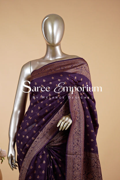 Semi Silk Banarasi Saree MDS0176