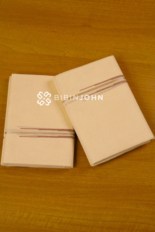 Cotton Dhoti For Men Off White BJ1755