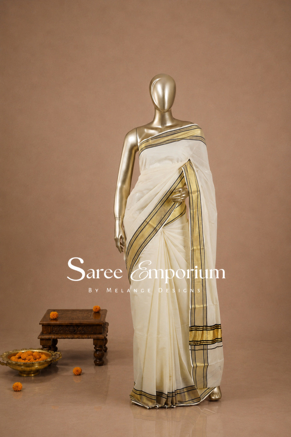 Cotton Kasavu Sarees MDS0034