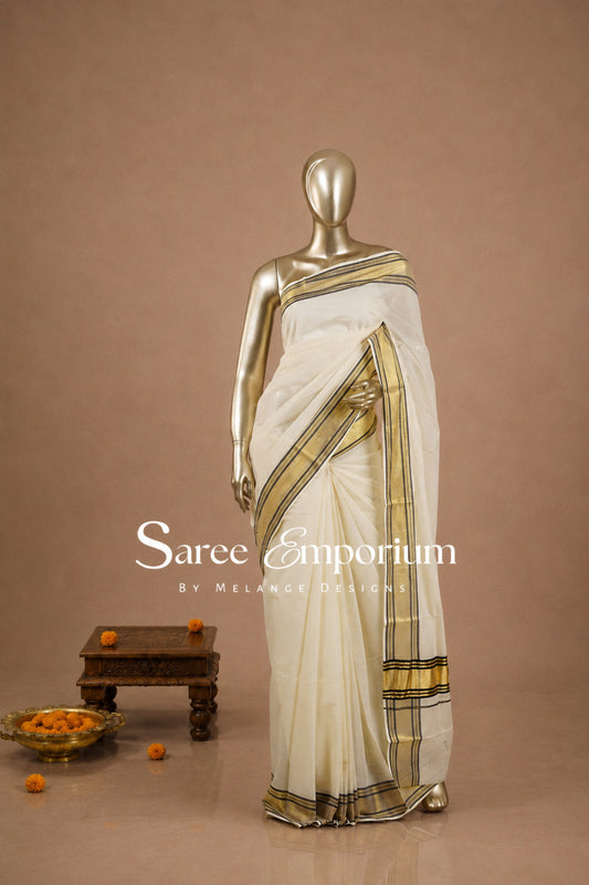 Cotton Kasavu Sarees MDS0034