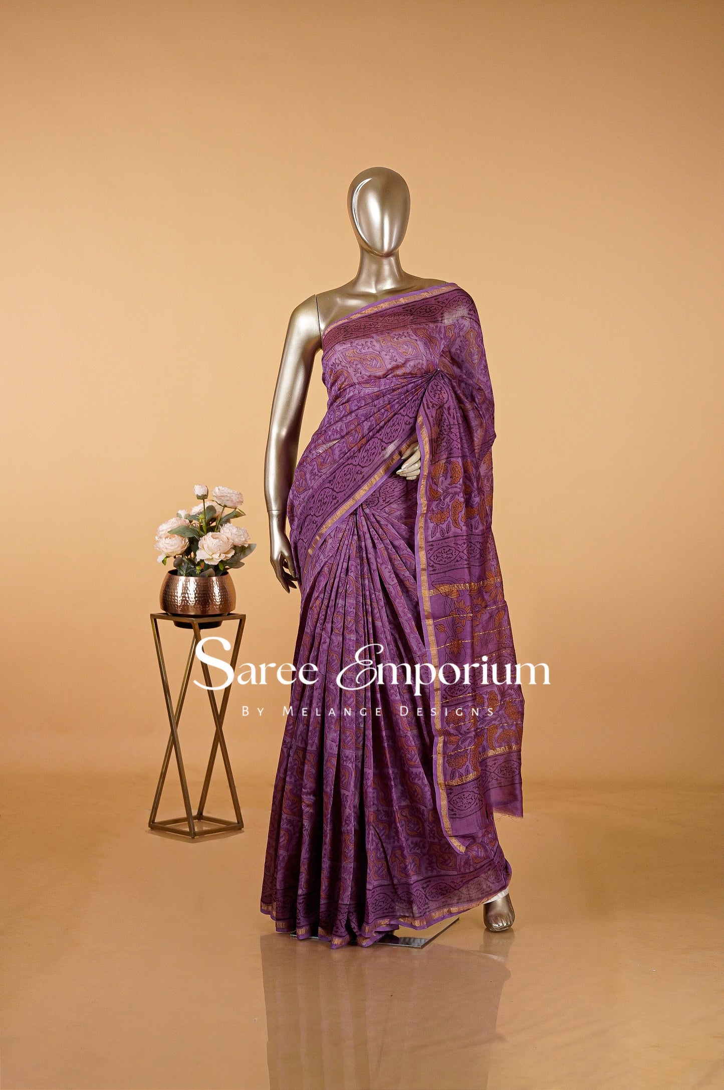 Printed Vanaspati Saree MDS0094