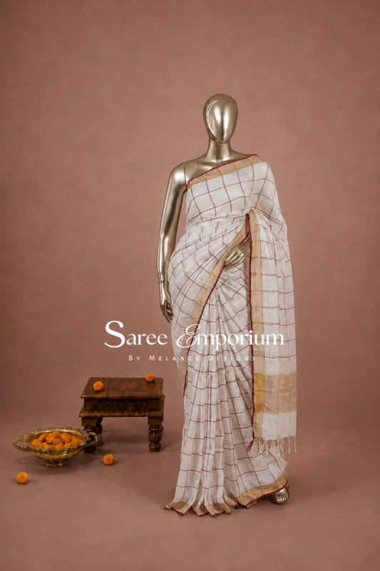 Linen Weaving Saree MDS0118