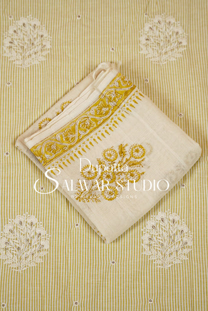 Cotton Embroidery Unstitched Salwar Suits AC0005