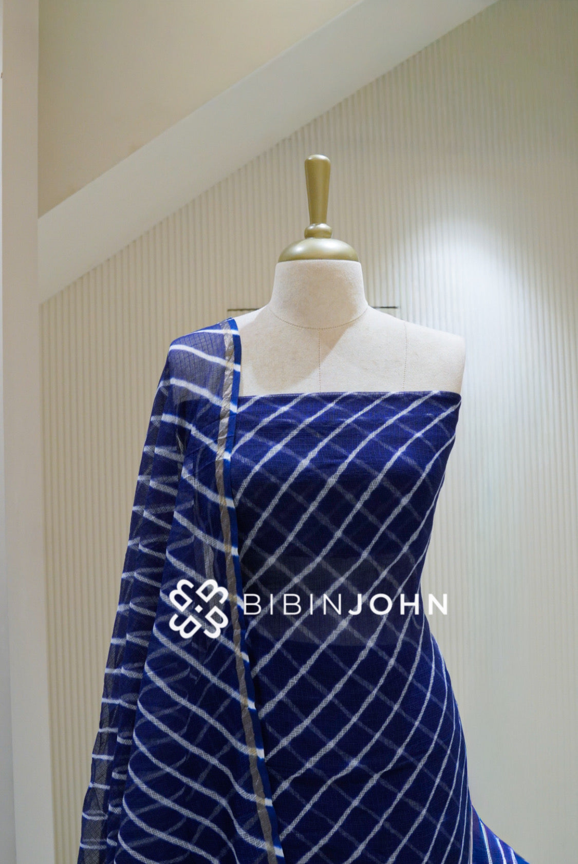 Cotton Cotta Unstitched Salwar Suit Material Royal Blue BJ2504