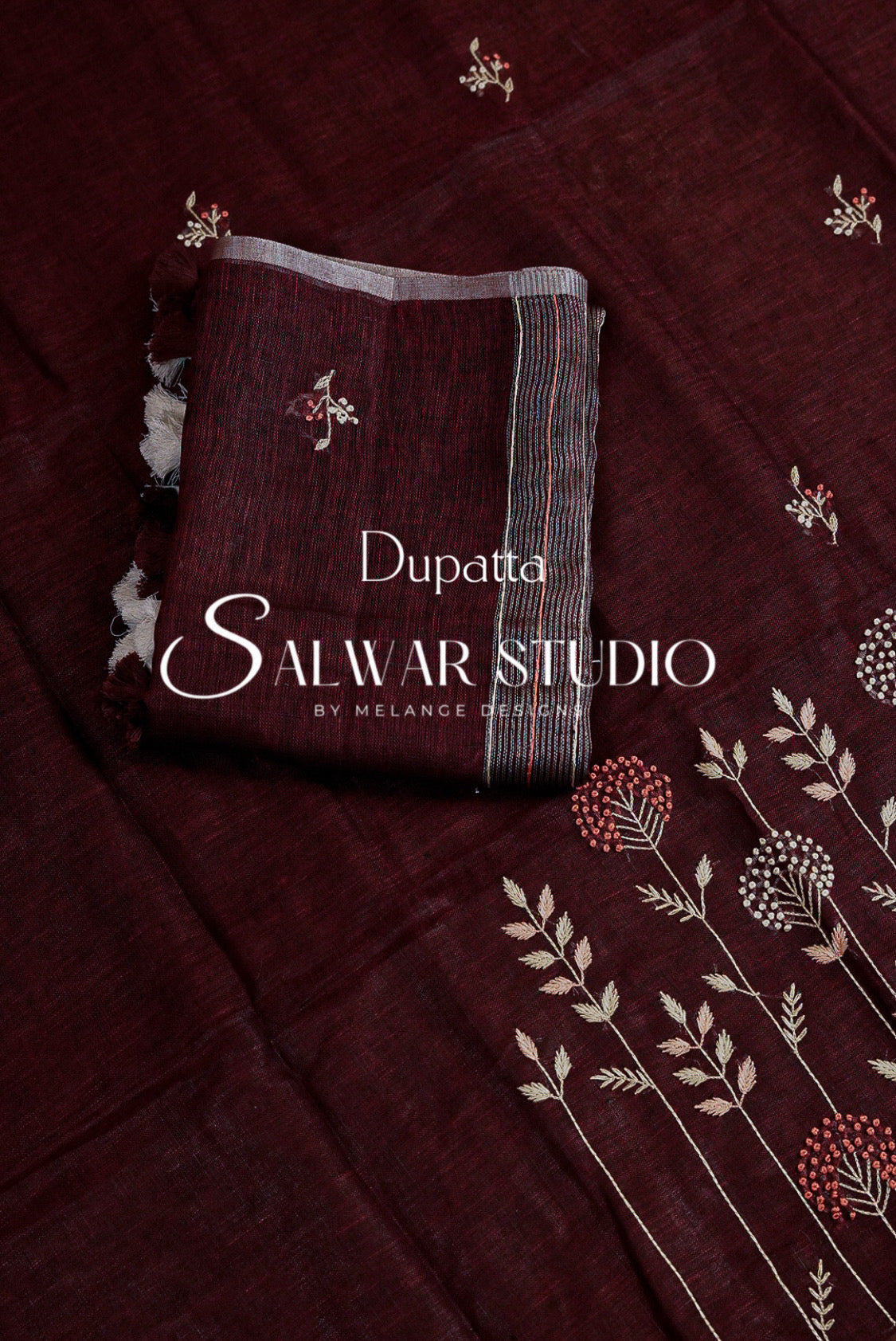 Linen Embroidery Unstitched Salwar Suits AC0055