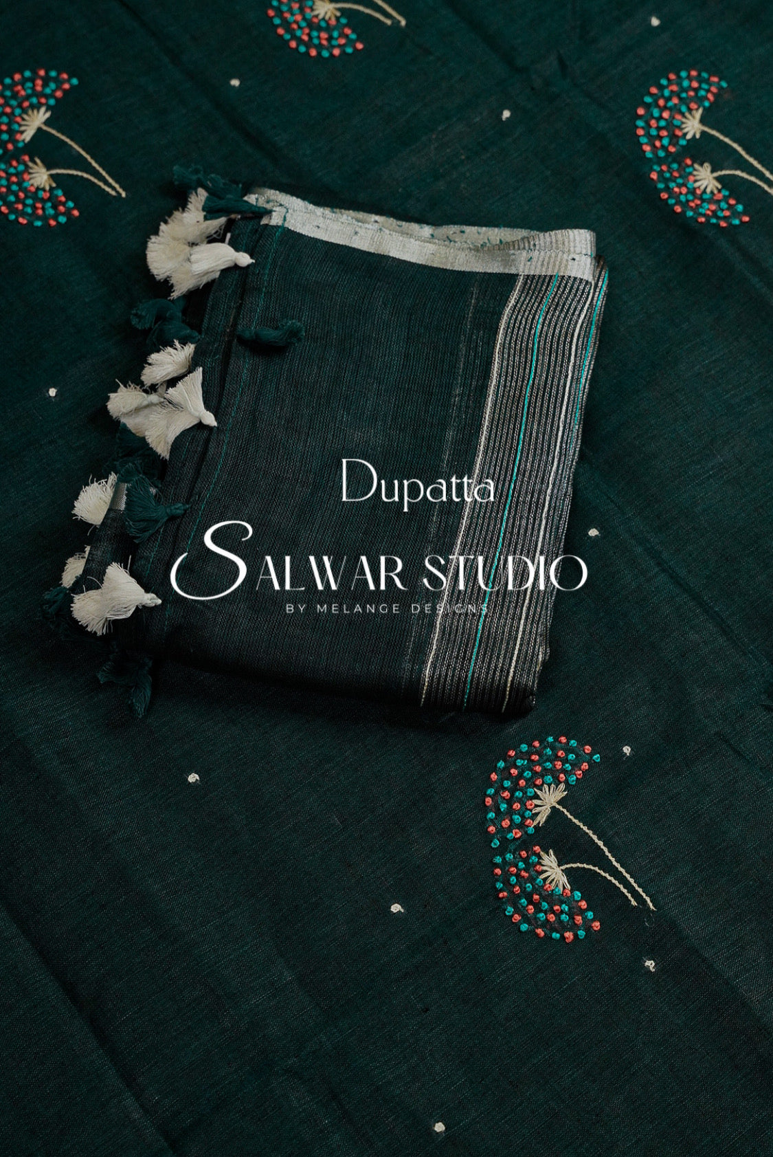 Linen Embroidery Unstitched Salwar Suits AC0057