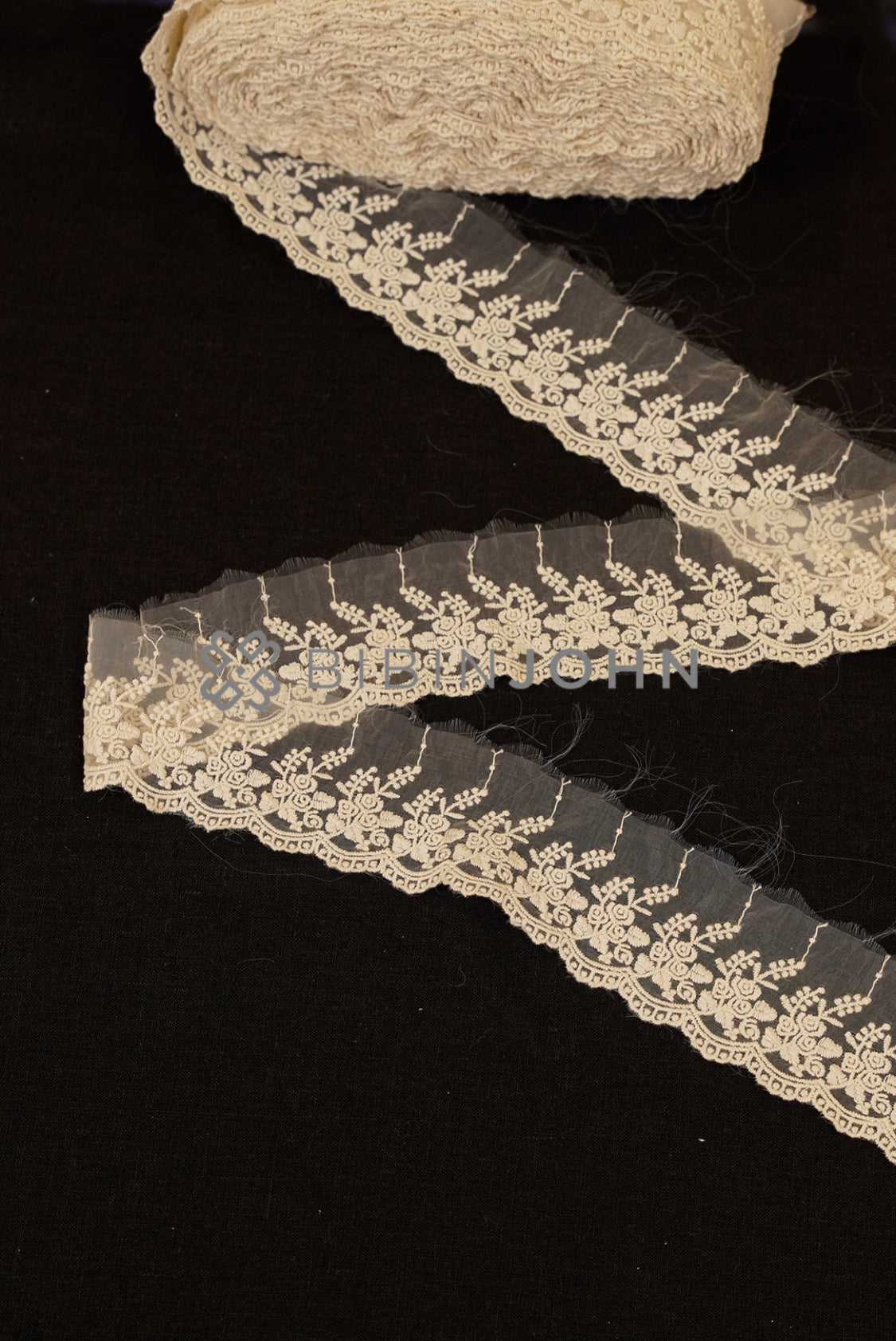 Organza Embroidery Lace Off White 