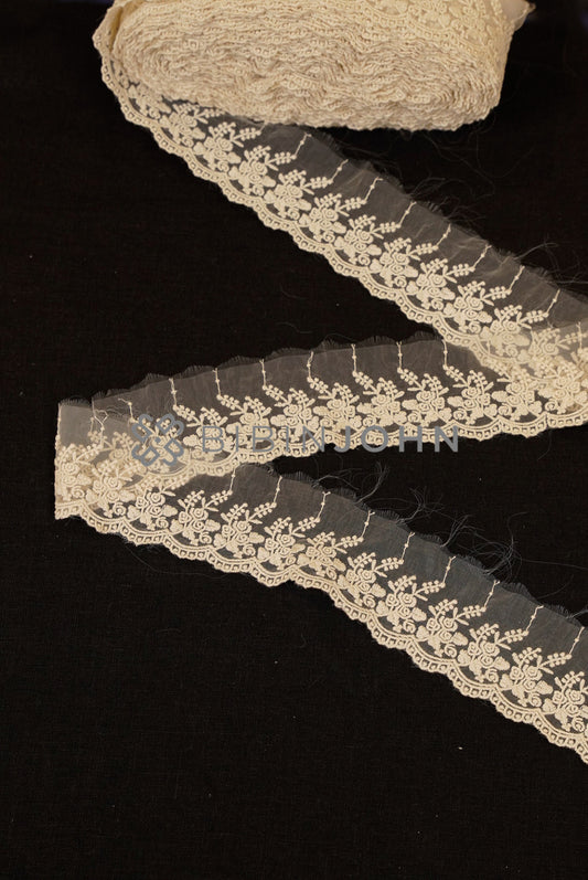 Organza Embroidery Lace Off White 