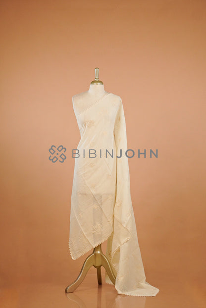 Mul Cotton Embroidery Dupatta For Women