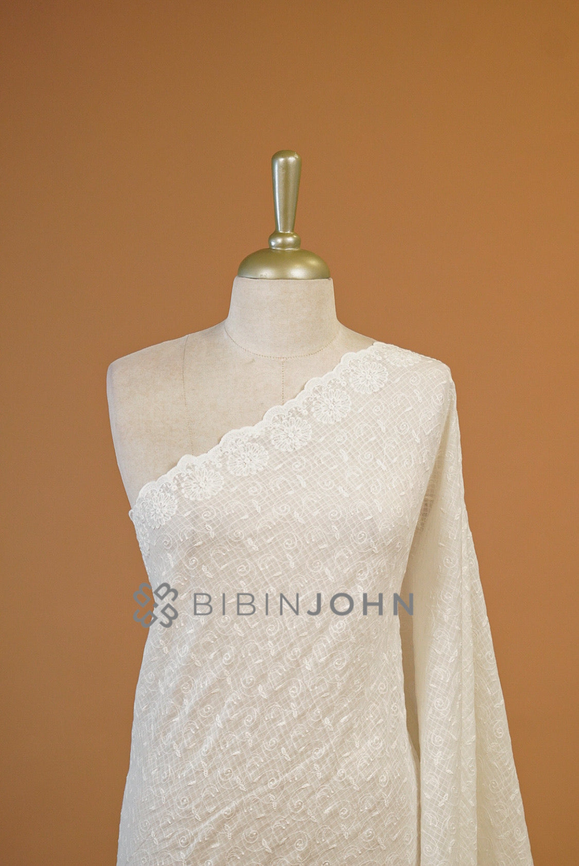 Cotta Embroidery Dupatta For Women close view