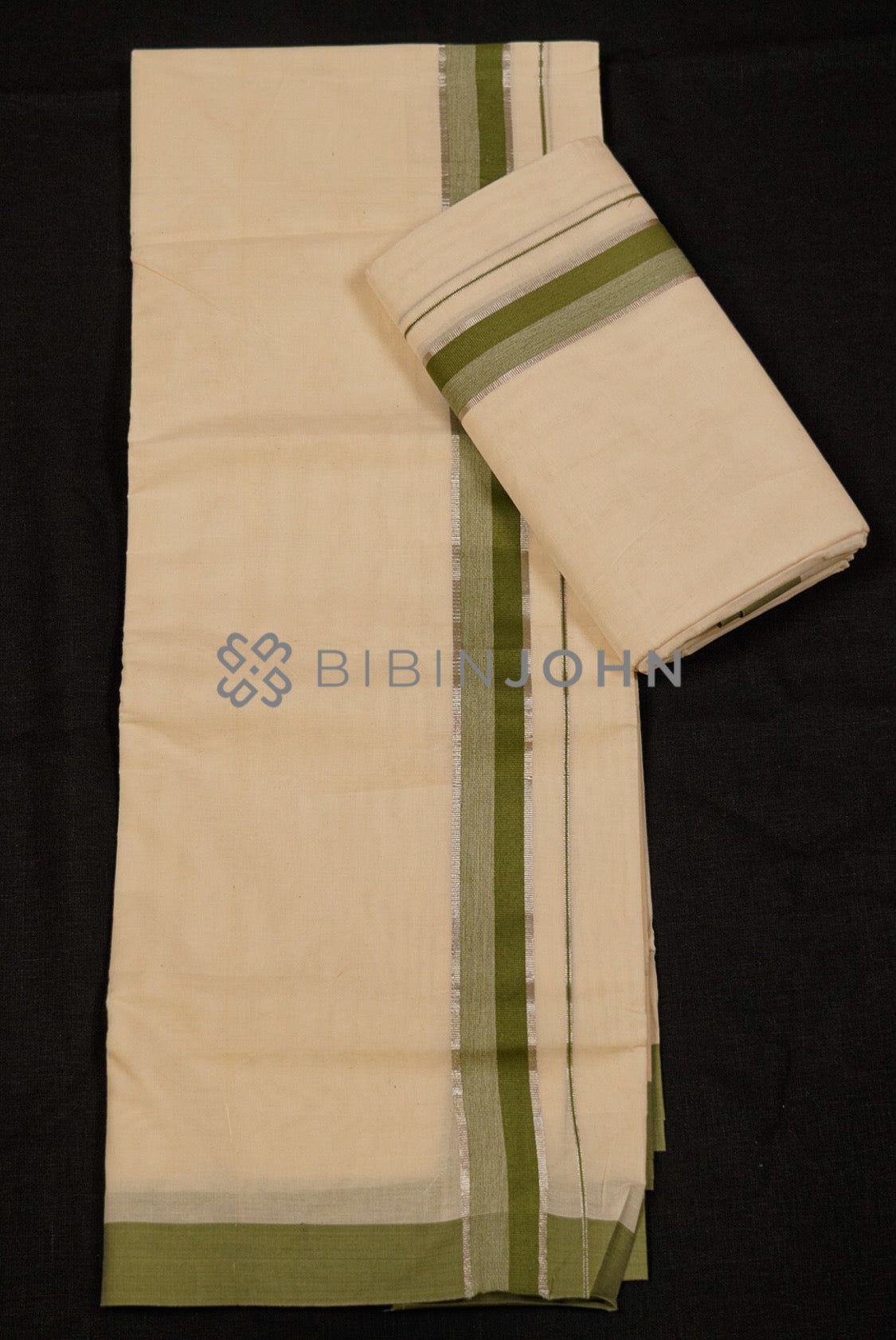 Cotton Dhoti For Men Off White full view