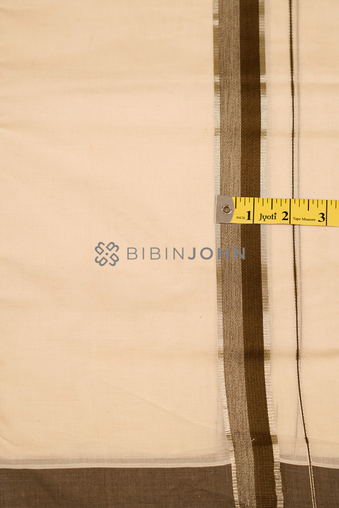 Cotton Dhoti For Men Off White CLOSE VIEW