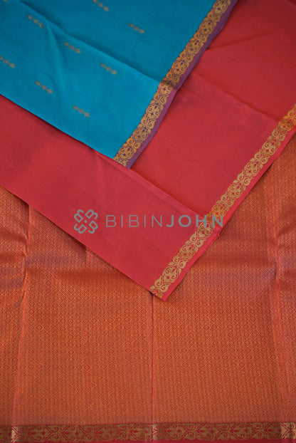 Silk Saree For Women Turquoise Blue