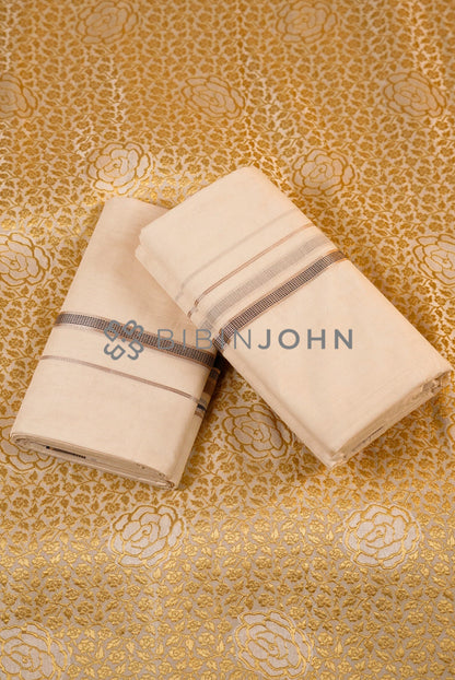 Cotton Dhoti For Men Off White