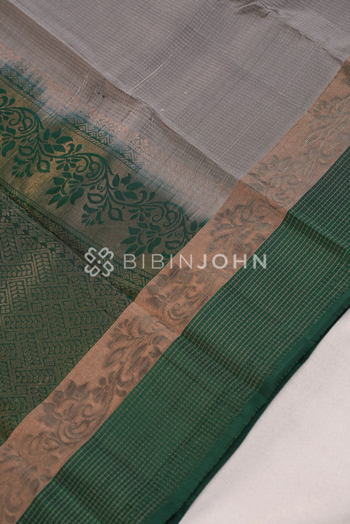 Silk Saree For Women Silver Grey PALLU