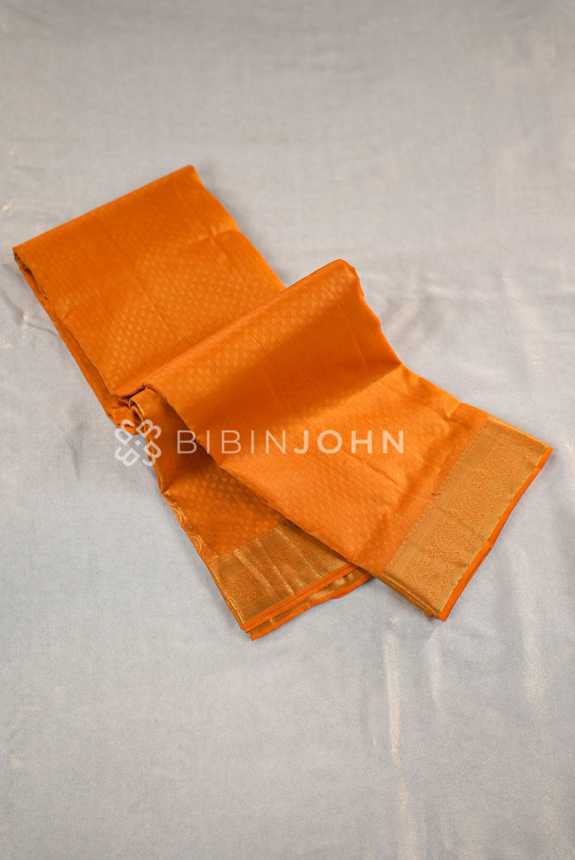 Silk Saree For Women  Golden Orange 