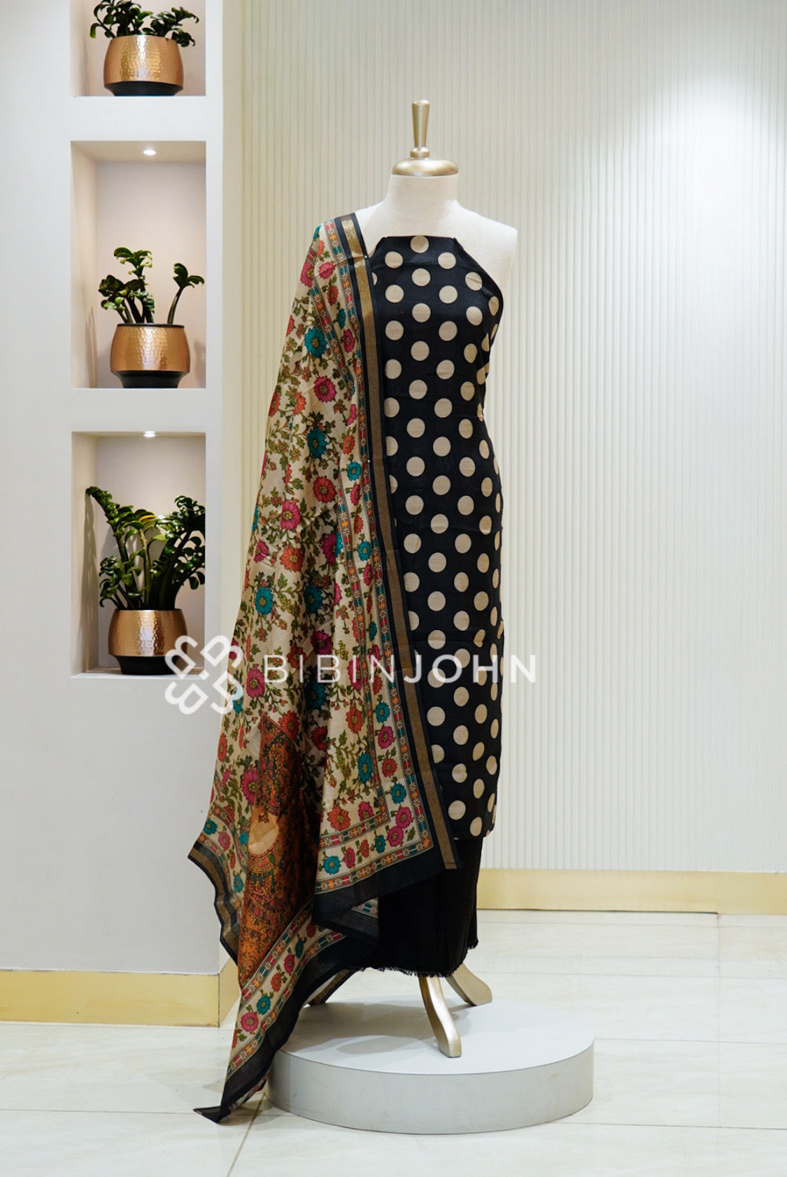Art Maheshwari Unstitched Salwar Suit Material Black 