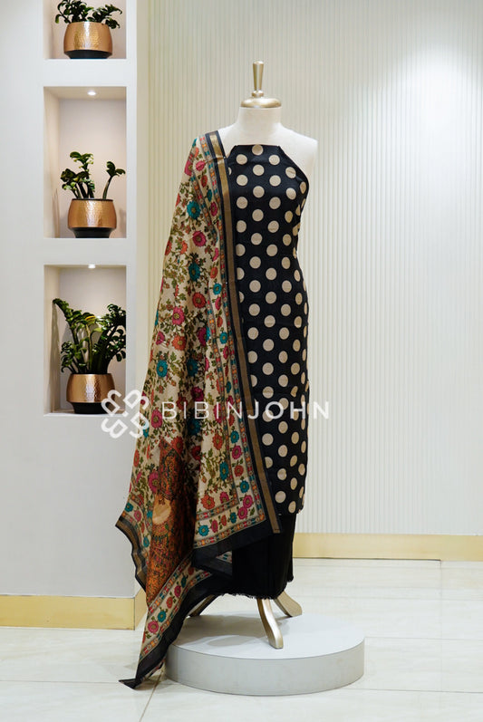 Art Maheshwari Unstitched Salwar Suit Material Black 