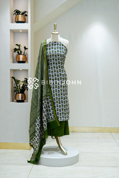 Art Maheshwari Unstitched Salwar Suit Material Light Grey