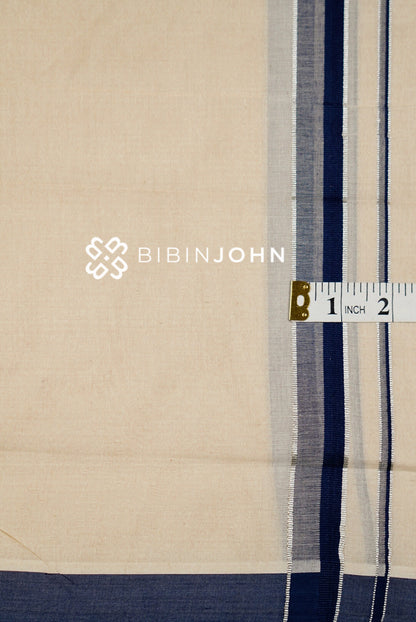Cotton Dhoti For Men Off White close view