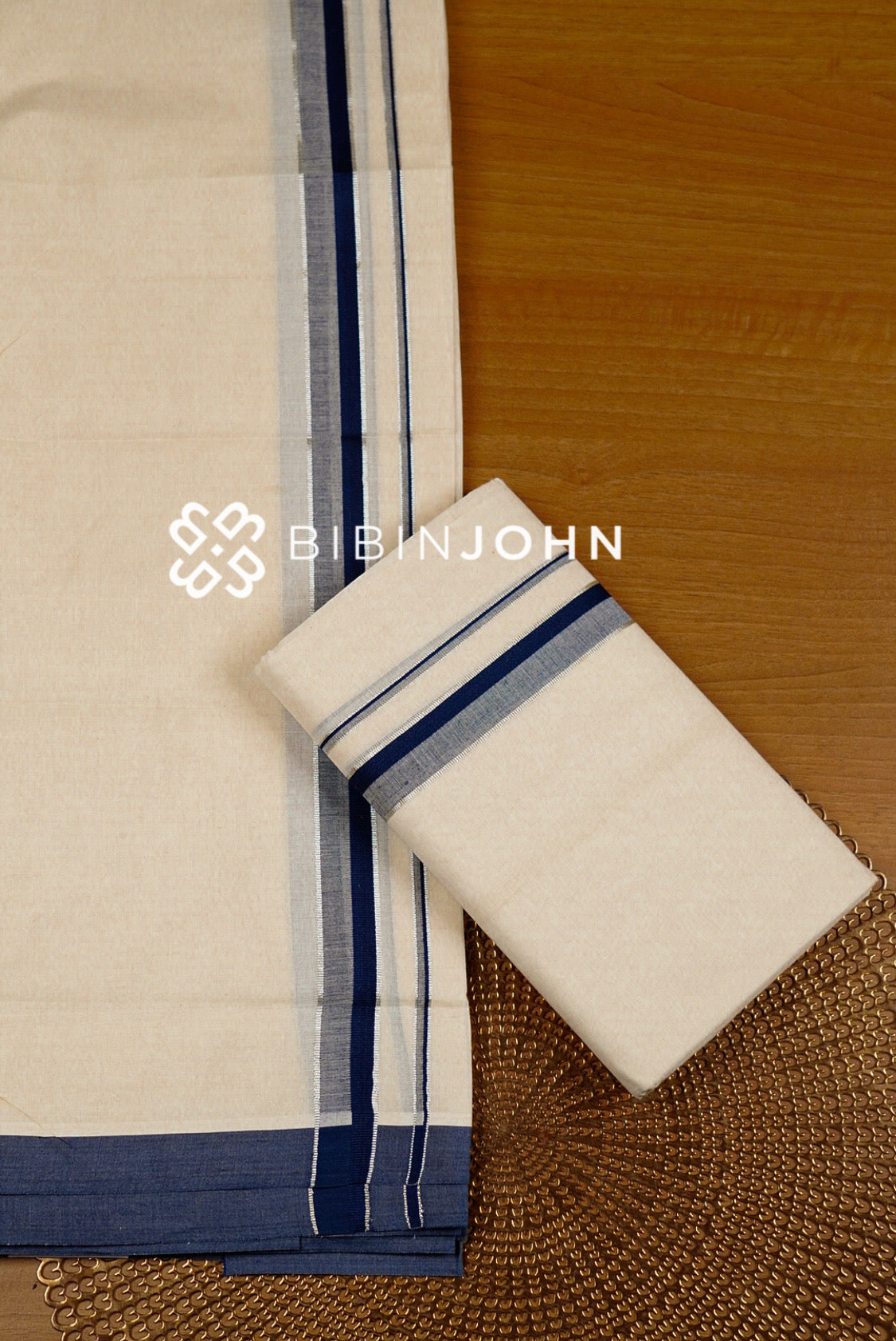 Cotton Dhoti For Men Off White full view