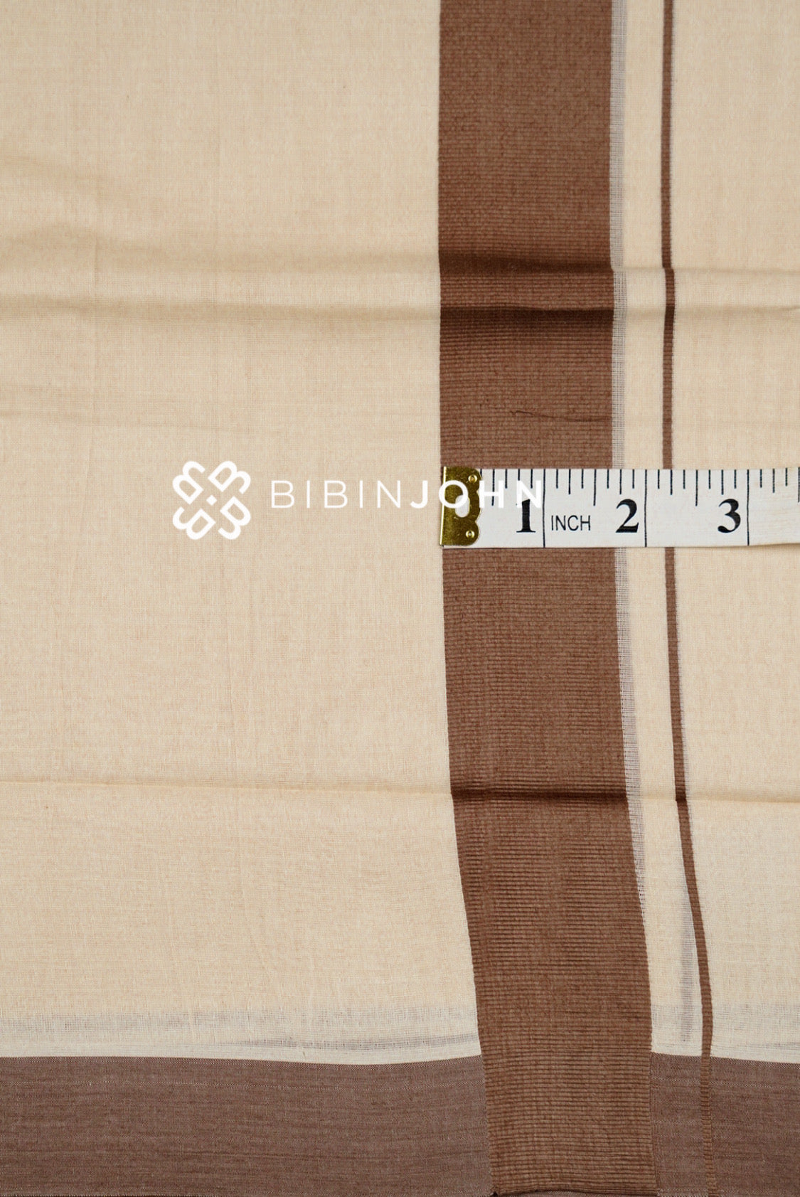 Cotton Dhoti For Men Off White  CLOSE VIEW