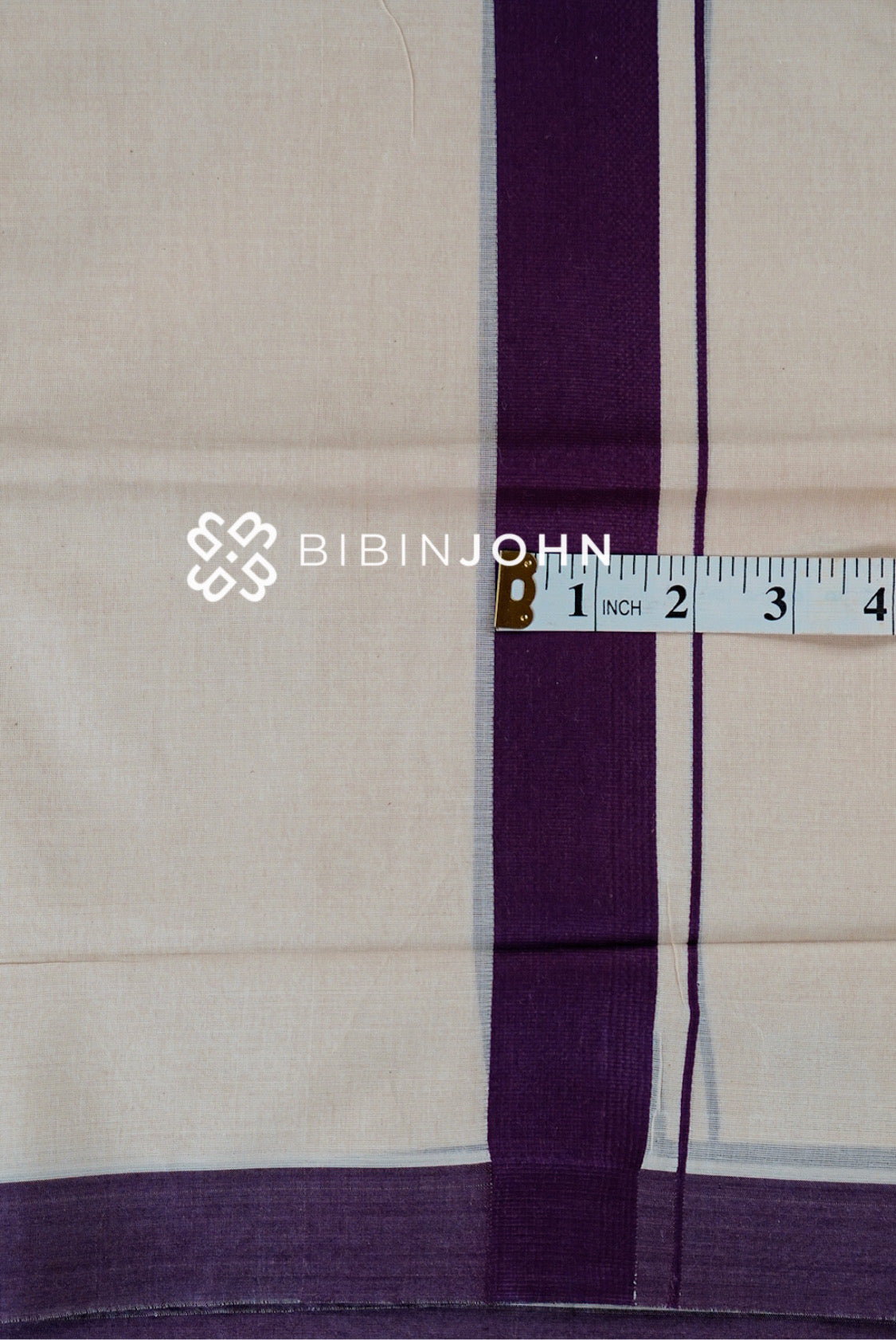 Cotton Dhoti For Men White  CLOSE VIEW