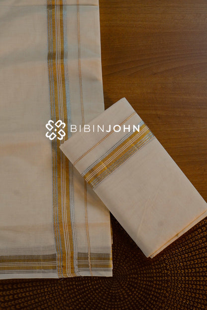 Cotton Dhoti For Men Off White BJ0998