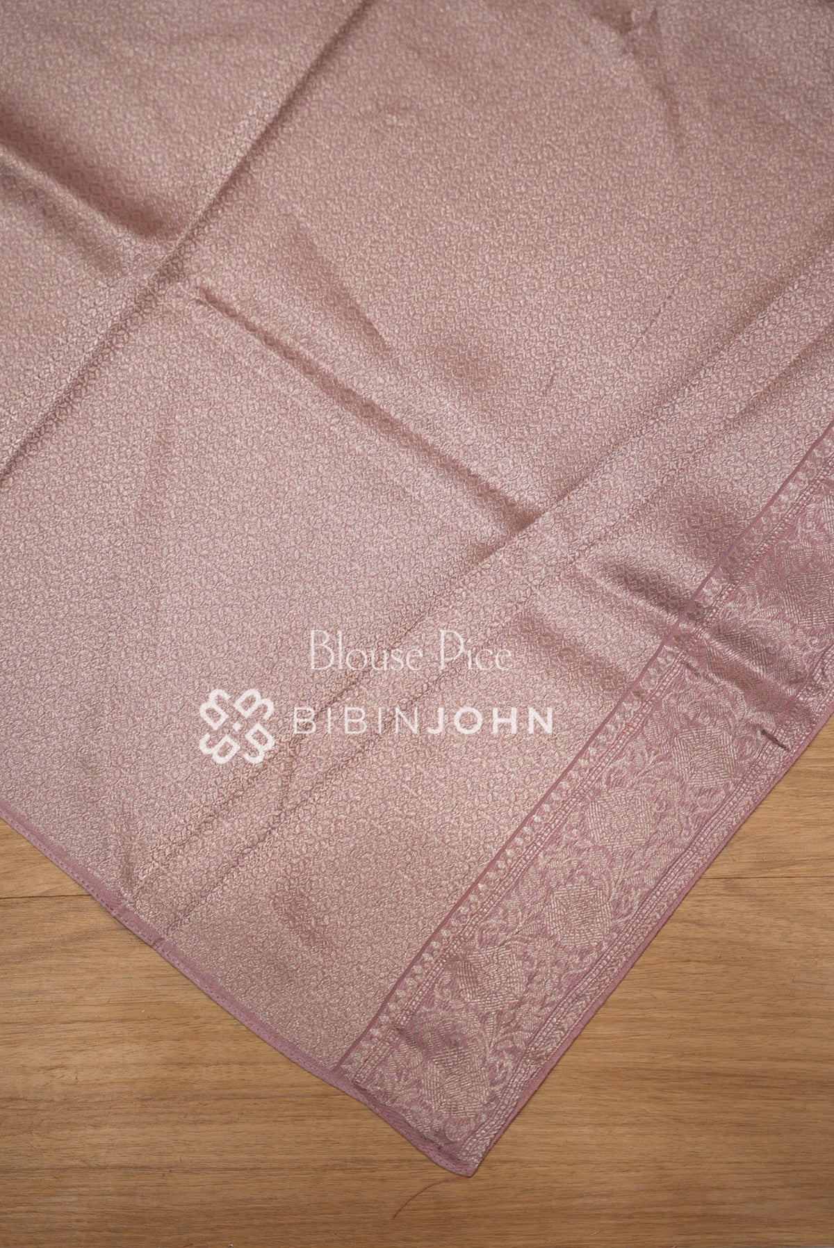 Silk Brocade Saree For Women Dusty Mauve BLOUSE PIECE
