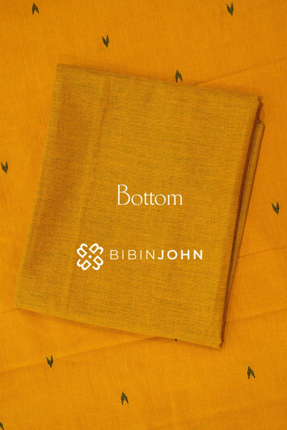 Cotton Unstitched Salwar Suit Material Warm Mustard Yellow  BOTTOM