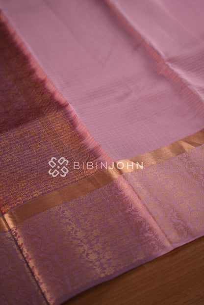 Silk Saree For Women Pastel Pink  PALLU