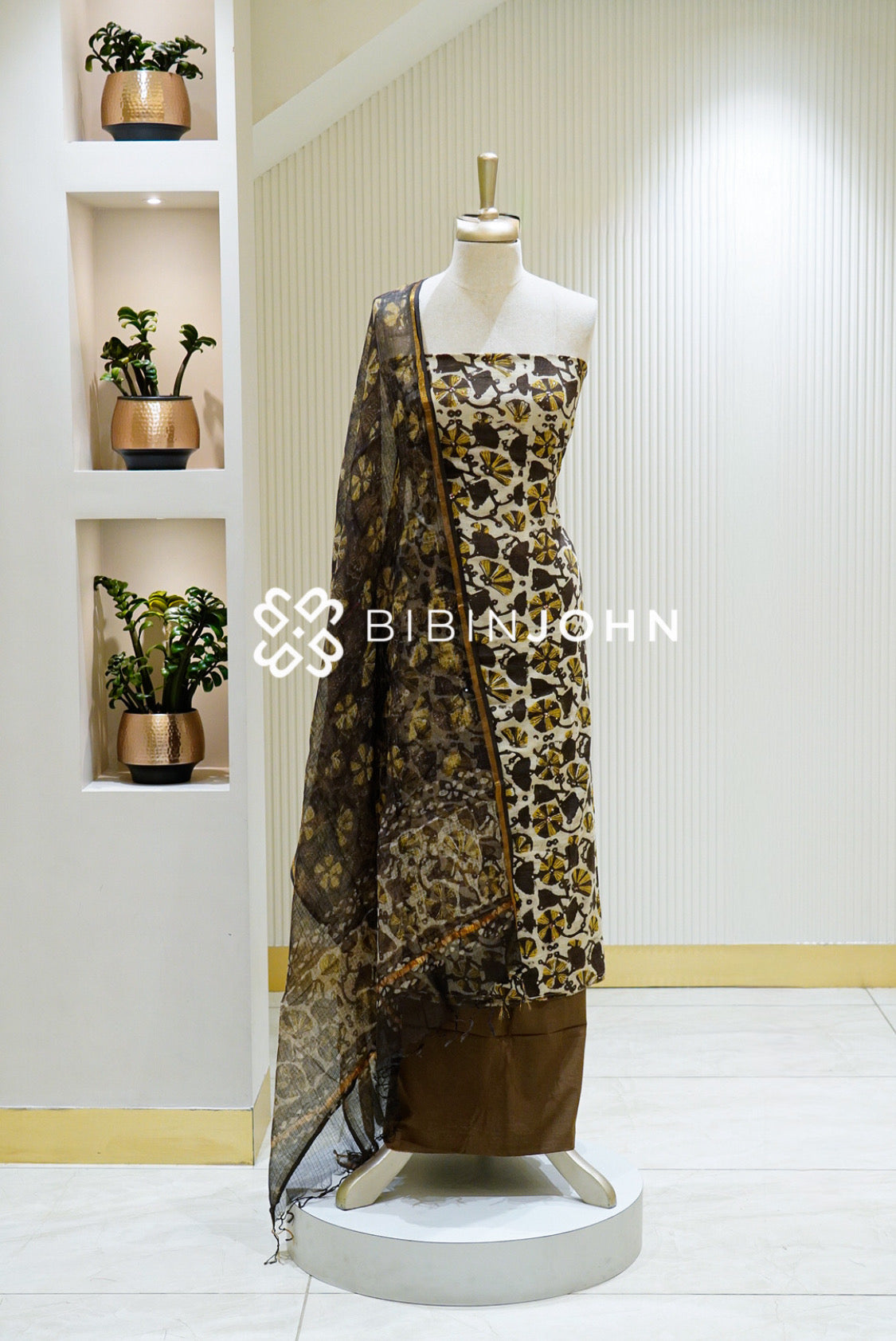 Printed Cotton Unstitched Salwar Suit Material