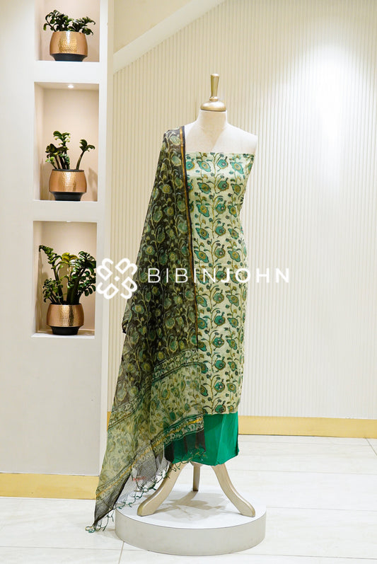 Printed Cotton Unstitched Salwar Suit Material