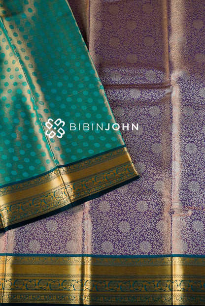 Semi Silk Saree For Women Dusty Mauve  CLOSE VIEW