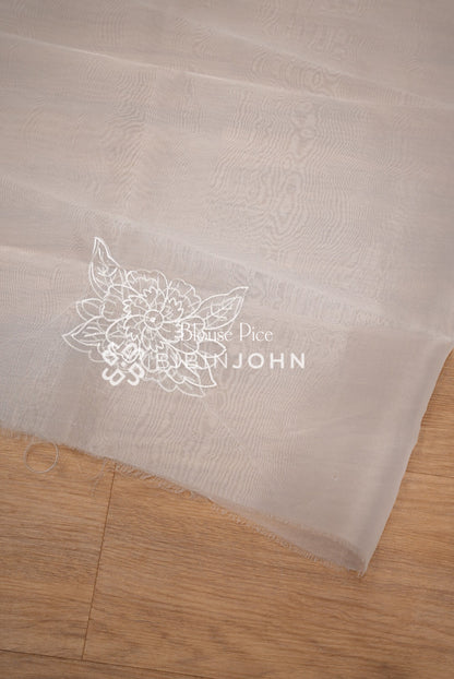 Organza Embroidery Saree For Women White BJ1377