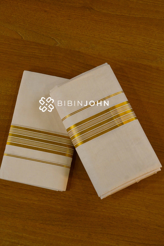 Cotton Dhoti For Men Off White BJ1536