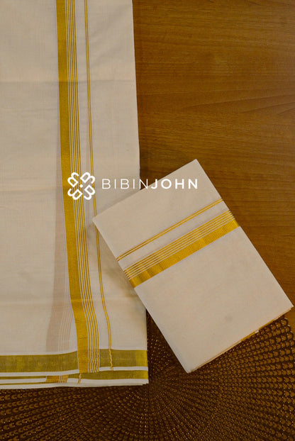 Cotton Dhoti For Men Off White BJ1537