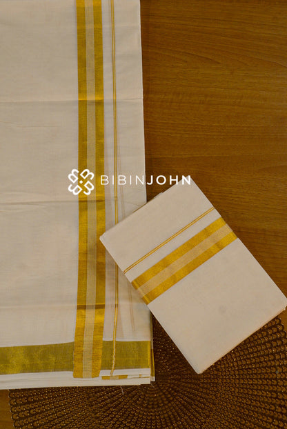 Cotton Dhoti For Men Off White BJ1538