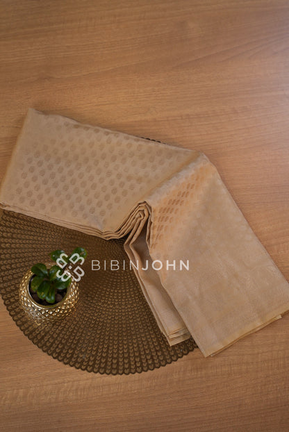 Semi Silk Saree For Women Champagne Beige BJ1620